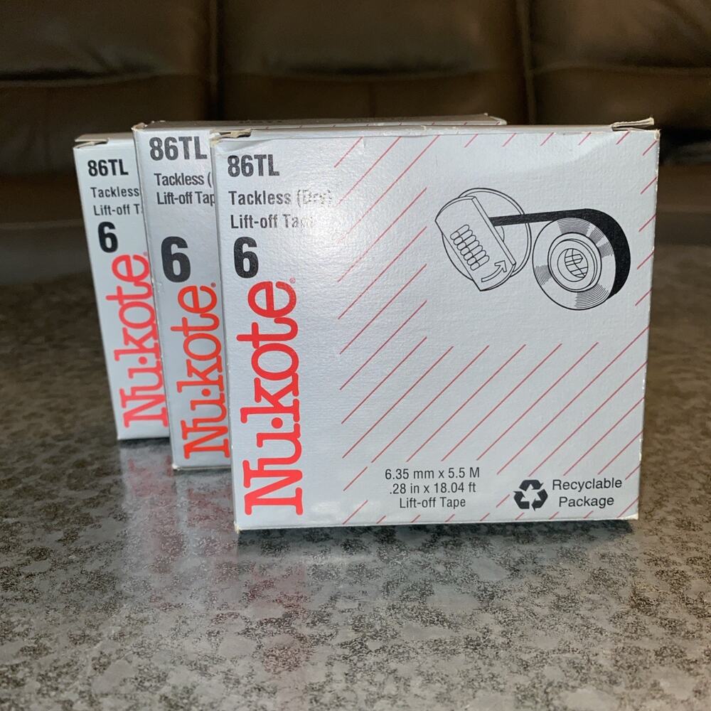 NIB Nukote 86TL Universal Tackless Dry Lift Off Tape Correcting IBM